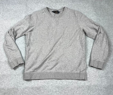 Brooks Brothers Womens Crew Neck Sweatshirt Size Large Gray Pullover