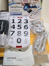 TerryPhone Visually Impaired Landline Corded TP-03 Big Button Phone new