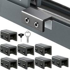 Sliding Window Locks 8 Sets , Security Window Locks with Keys, Adjustable Al...