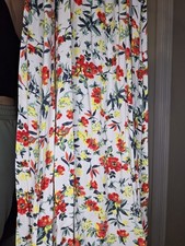 Lulus Lush Easy on the Eyes Cream Floral Print Off-the-Shoulder Maxi Dress Small