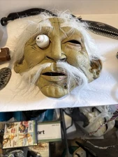 2006 Paper Magic Group Halloween Mask Old Guy Rubber Latex Halloween Mask
