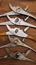 Lot of 5 VTG Pliers CEN-TECH  / Harold / Globemaster / Great Neck / Cee Tee Co.