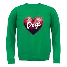 Love Heart Dogs - Kids Hoodie / Sweater - Dog Labrador Collie Cockapoo Spaniel