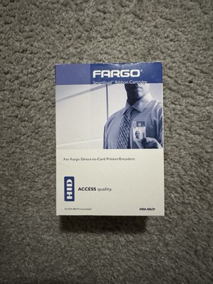 Fargo 044237 Gold Ribbon 500 Prints DTC400 Smartload Ribbon Cartridge HID