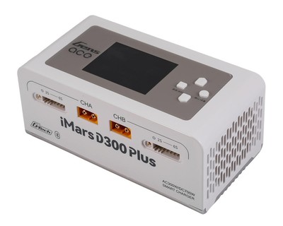 Gens Ace iMars D300 Plus G-Tech Smart Dual AC/DC Charger White GEA300WPLUS-UW