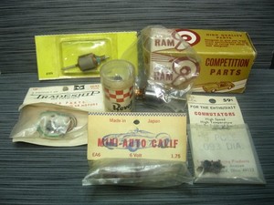 1960's SLOT CAR NOS Motor Armature/Endbell Lot RAM Revell Classic VINTAGE 1/24