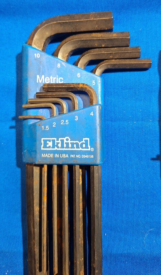 2 sets EKLIND L shaped hex key set 13 piece SAE and 9 piece metric - Image 2 of 4
