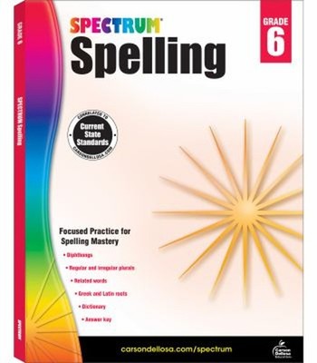 Spectrum Spelling, Grade 6 Paperback