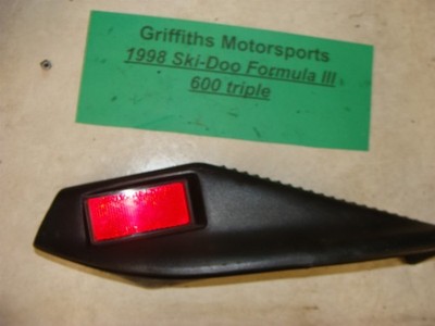 1998 SKIDOO FORMULA 3 iii 600 CK3 right rh rear reflector bumper trim cover side