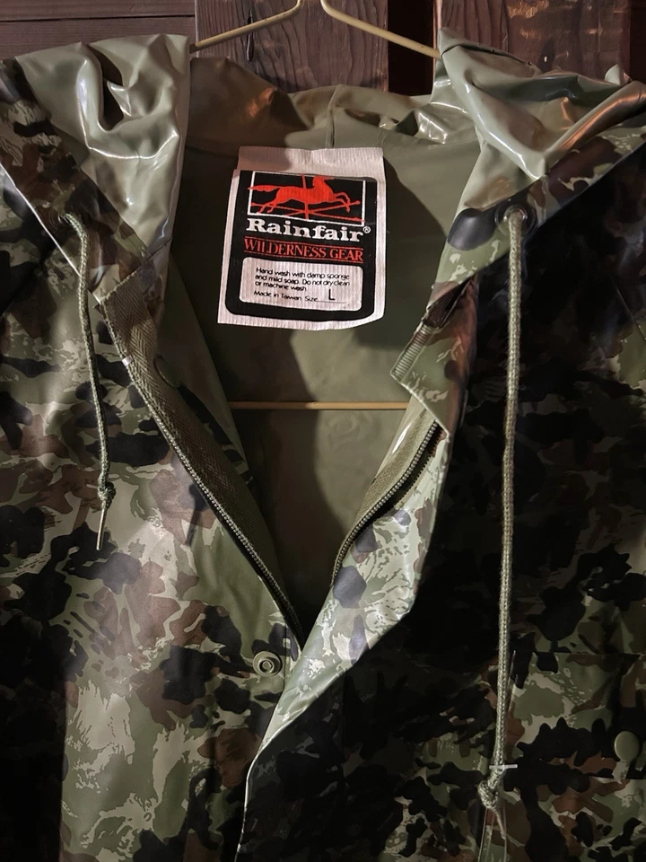 Vintage Rainfair Waterproof Hunting Jacket and Pants Men's - Image 3 of 4