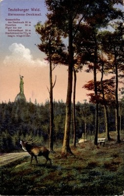Postcard Detmold am Teutoburg Forest, Hermanns monument, statue, nature,... - 4989012