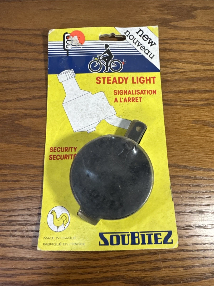 Phare Avant De Vélo Vintage Soubitez G621 - Années 1970-1980, Neuf (nouveau Ancien Stock)