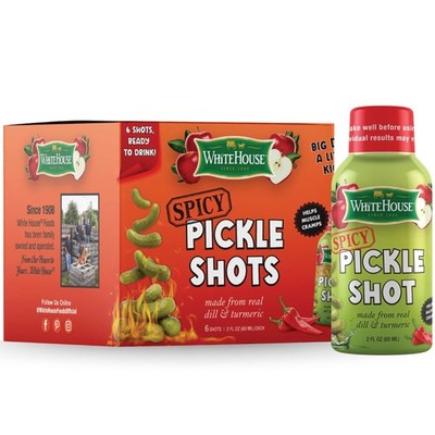 Spicy Pickle Shots, With Real Dill and Turmeric, Juice Hydrates and Helps Sto...