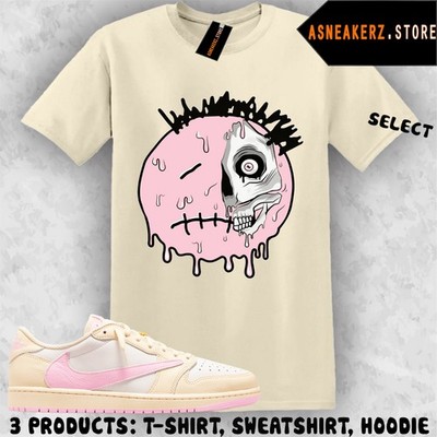 Shirt Matching Travis Scott AJ 1 Low Shy Pink Match Sneaker Dead Inside T-Shirt