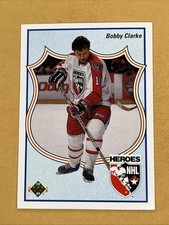 1990-91 Upper Deck Heroes of the NHL French Bobby Clarke #509 HOF