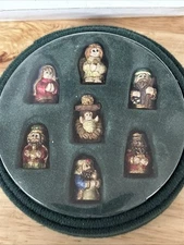 Mini Nativity Figure Set 7 Piece Christmas Hand Painted Holy Family