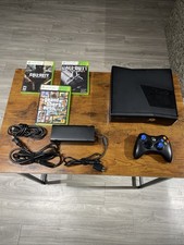 Microsoft XBox 360 S Slim 320GB Black Console Bundle OEM Controller 3Games Works
