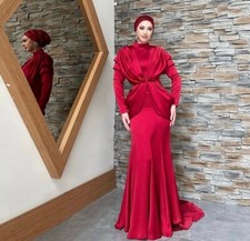 Abendkleid / Abiye / Evening dress / hijab dress / Kleid in Rot/ Tesettür elbise
