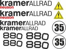 KRAMER ALLRAD 880 Radlader Lader Ladegerät Aufkleber Set Decals