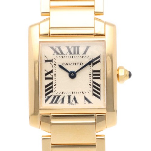 CARTIER Tank francaise SM Watches 1820 K18 yellow gold used eBay