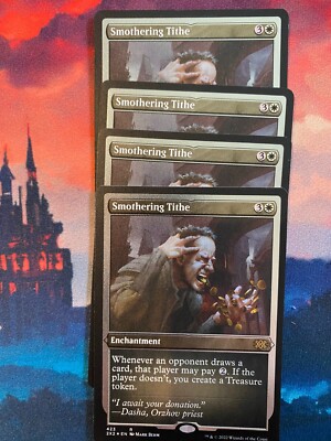 MTG Double Masters 2022 Smothering Tithe Foil Etched x 1 | eBay