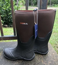 HISEA  Rain Boots Neoprene Waterproof Insulated Boot Men/Youth Sz 5 NIB