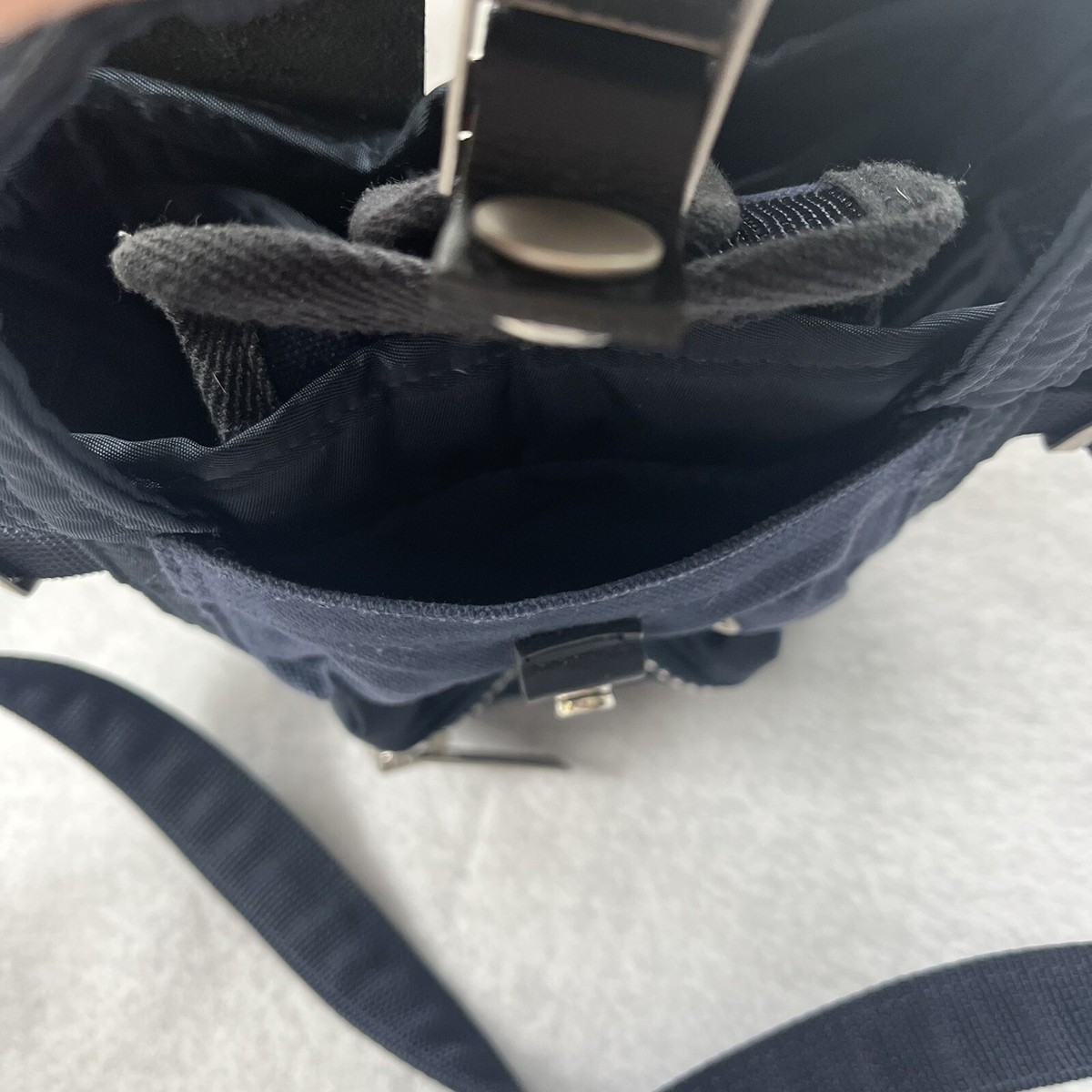 SACAI x Yoshida PORTER NAVY BLUE Mini Tote Bag w/ Crossbody