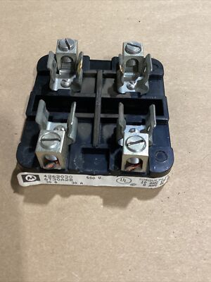 Marathon 6T30A2B Fuse Block/Holder - 600 V, 30 A, 2 Pole #685I132