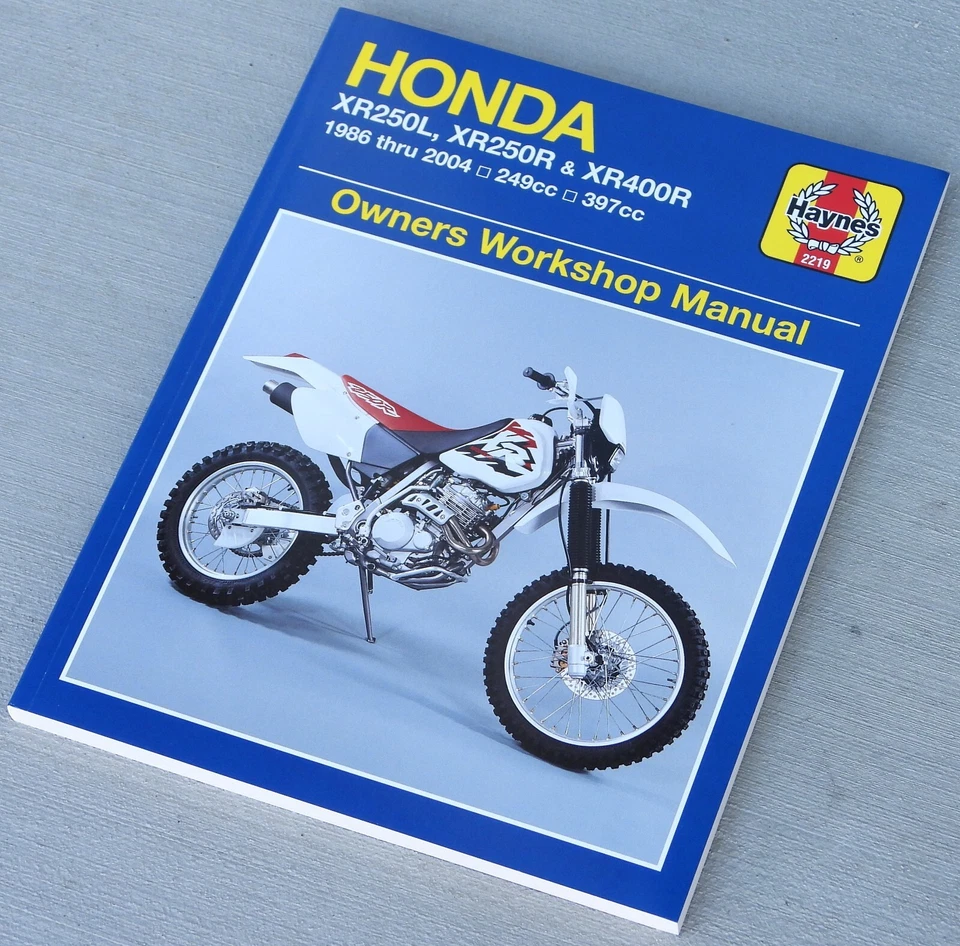 1986-2003 Honda XR250 XR400 XR 250 400 XR400R HAYNES REPAIR MANUAL 2219 - Image 2 of 3