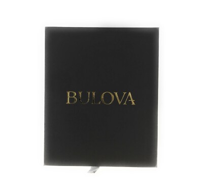 Bulova Watch Box Black Three Fold Open Mens & Womens Display  display picture 2