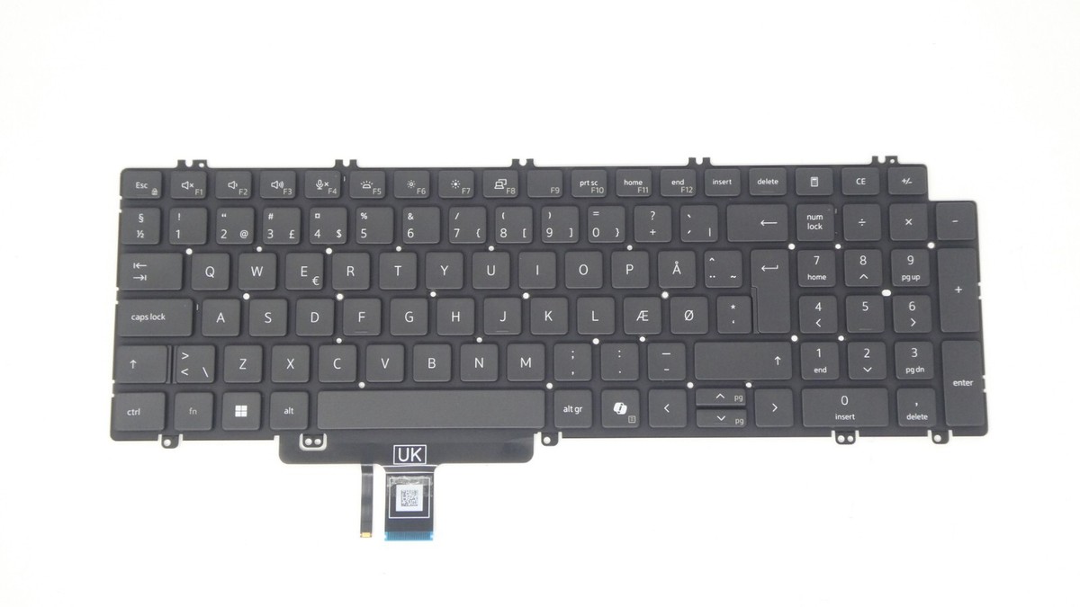 Dell Latitude 5550 Keyboard - Backlit - Danish - CCRY5 | eBay
