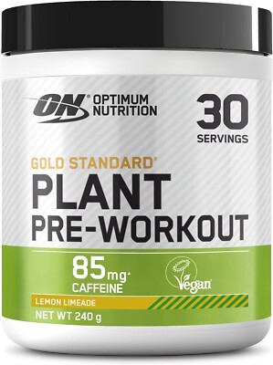 Optimum Nutrition Gold Standard Plant Pre Lemon 240g / 30 serv 04/24 + Proben