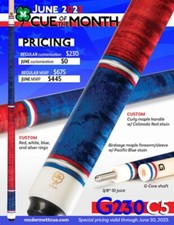 McDermott Pool Cue With One G-CORE Shaft. JUNE 2023 CUE OF THE MONTH