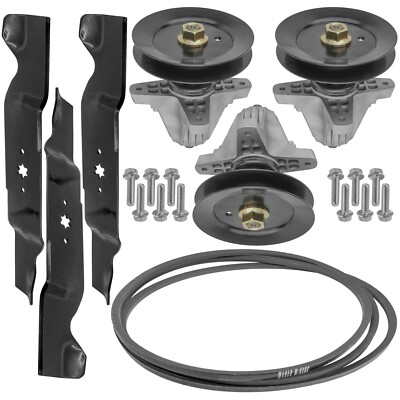 54'' Deck Spindles Blades Belt Kit for Cub Cadet RZTL54KH RZT-L54 KH 2014 and UP