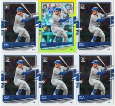 MAX MUNCY 6 CARD LOT 2020 OPTIC LIME GREEN PRIZM REFRACTOR # 192 + BASE DODGERS