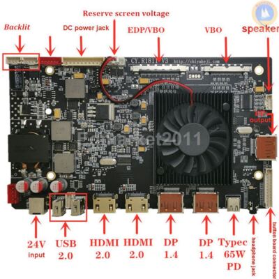 DP1.4 USB-C 5K HDR LCD Controller Board Kit for imac 27 LM270QQ1