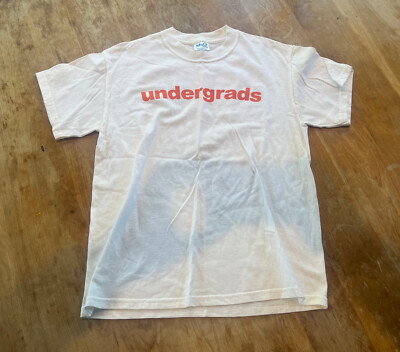 RARE VINTAGE 2002 DECODE ENTERTAINMENT UNDERGRADS TV SHOW ANIMATED T-SHIRT WHITE