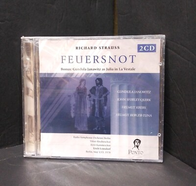 HTF CD classical opera STRAUSS FEUERSNOT Radio Symphony of Berlin 1978 JANAWITZ
