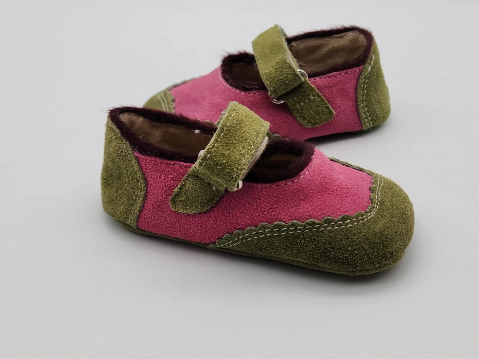 Зеленые розовые туфли Smaller By See Kai Run размер 6-9 месяцев  - Изображение 3 из 4