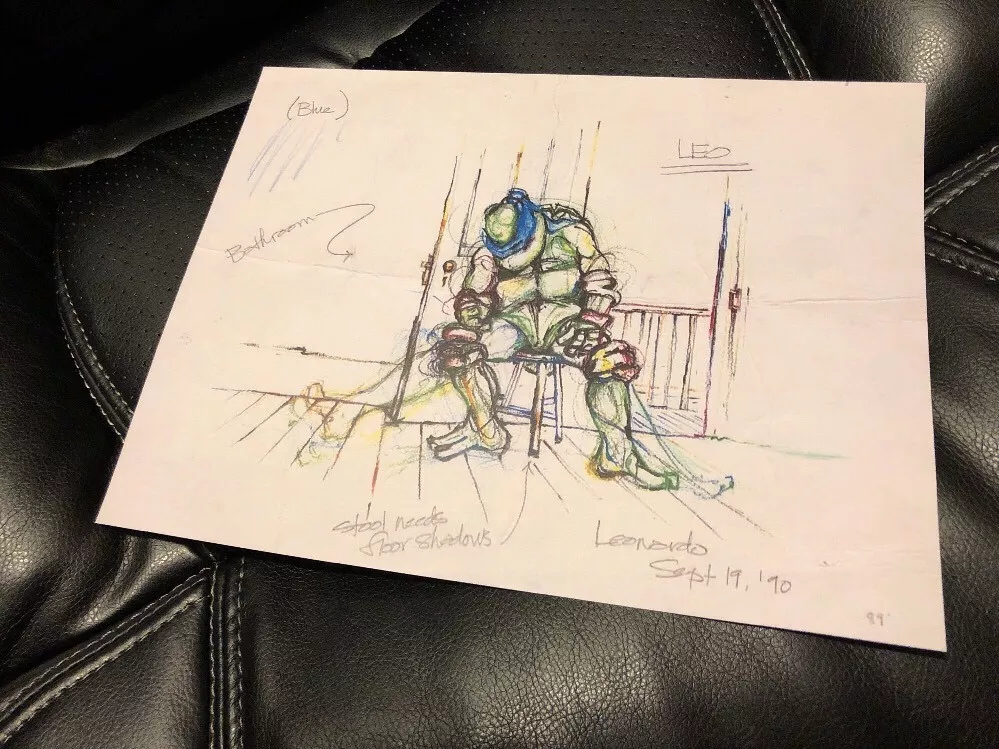 Leonardo Sketch TMNT Teenage Mutant Ninja Turtles High Quality