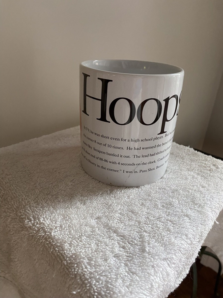 Starbucks HOOPS! “OOPS” Misprinted Coffee Mug 14oz RARE 1996 Starbucks HOOPS! “OOPS” Misprinted Coffee Mug 14oz RARE 1996