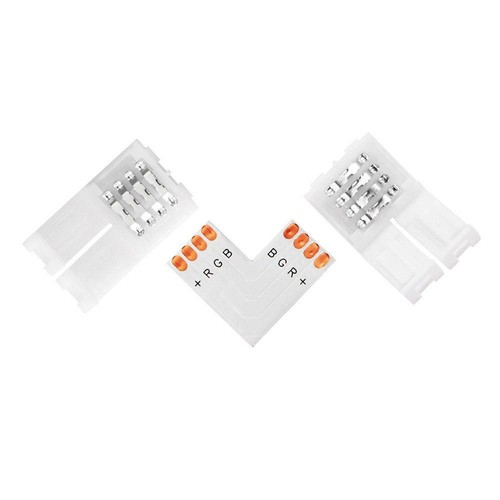 4-Pin 5050 RGB LED Strip Light Corner Connectors L Shape Adapter 90 Degree Joint - Picture 4 of 5