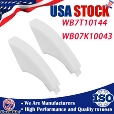 2Pack of White End Cap for GE Range Stove Oven Door Handle WB7T10144 WB07K10043