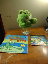 Plush Frog Puppet With 2 Frog Books