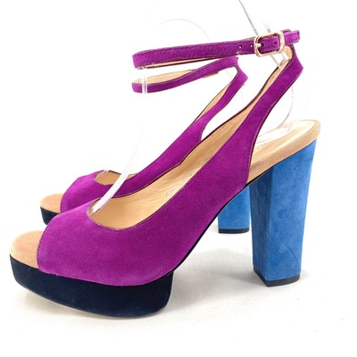 platform color block sandals