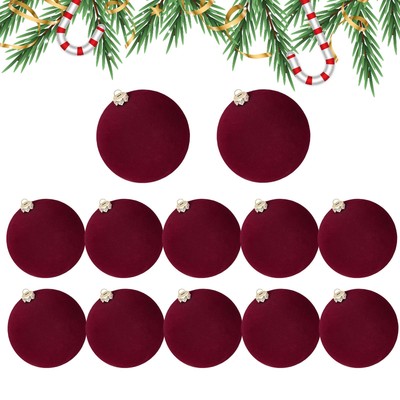 12Pcs Christmas Balls Shatterproof Xmas Tree Decor Ornaments Hanging Balls USA