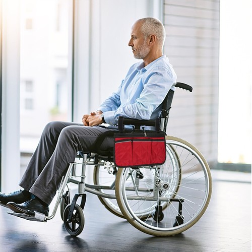 Elektromobil Rollstuhl Aufbewahrung Seitentasche Reise Rollator für Gepäckträger - Bild 10 von 12
