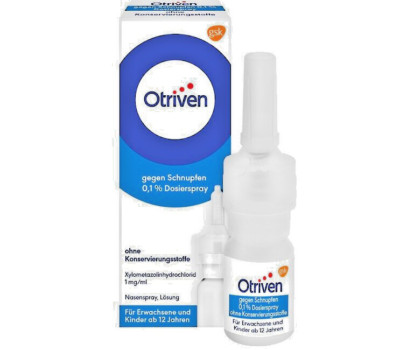 10x OTRIVEN 0,1% Dosierspray ohne Konservierungsstoffe, 10ml, PZN 8444541