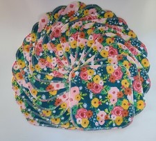 Cloth Wipe 20 Baby Flannel 8"x8" Boy Girl Floral Pink Family Unpaper 1 or 2 Ply