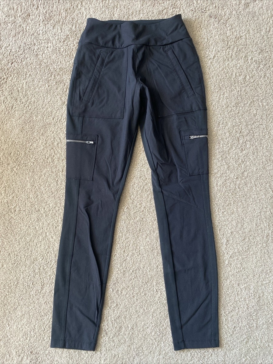 Women's Athleta Wander Stash Skinny Pants Size 2 Black Stretch